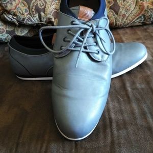 Aldo Faux Leather Gray Fashion Sneaker Tennis Shoe